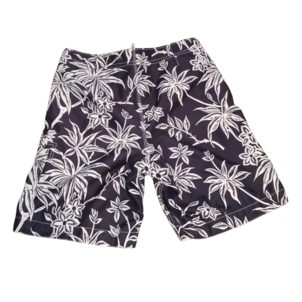 Polo Jeans Co Ralph Lauren Tropical Swim Trunks L Black